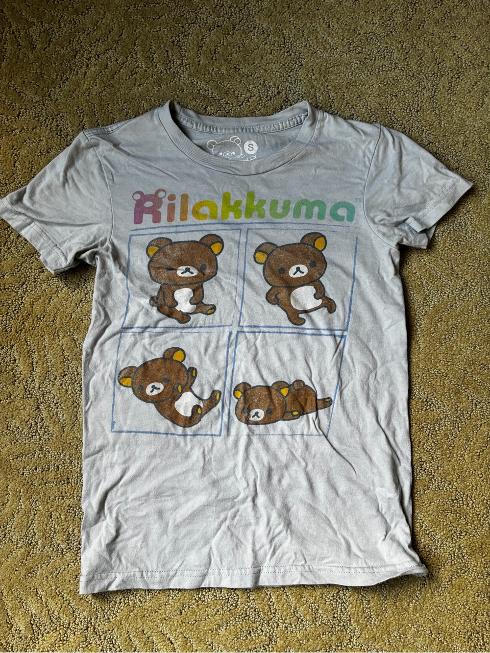 Rilakkuma Light Gray Short Sleeve Graphic Tee